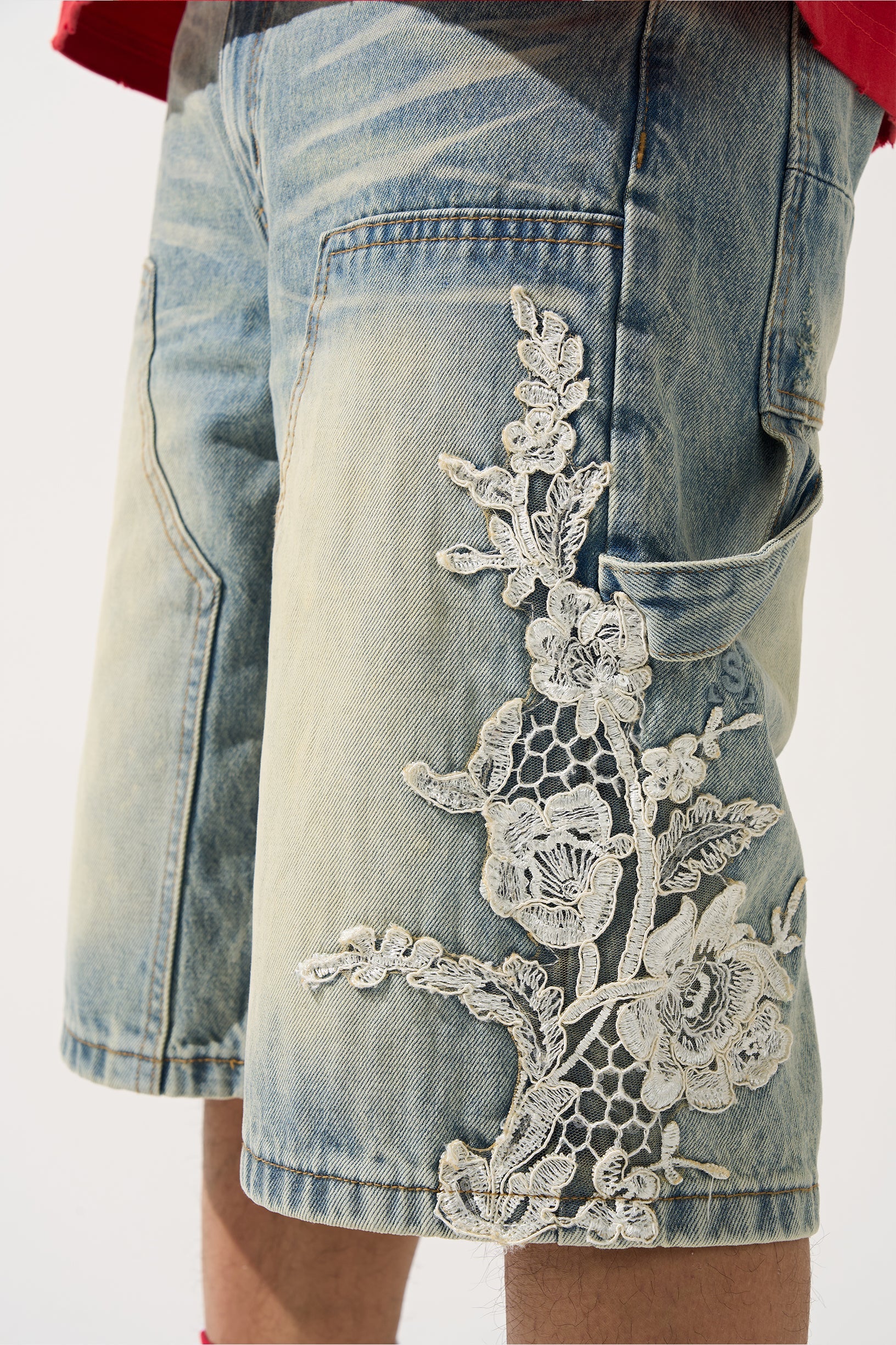 "UNI" Denim Shorts