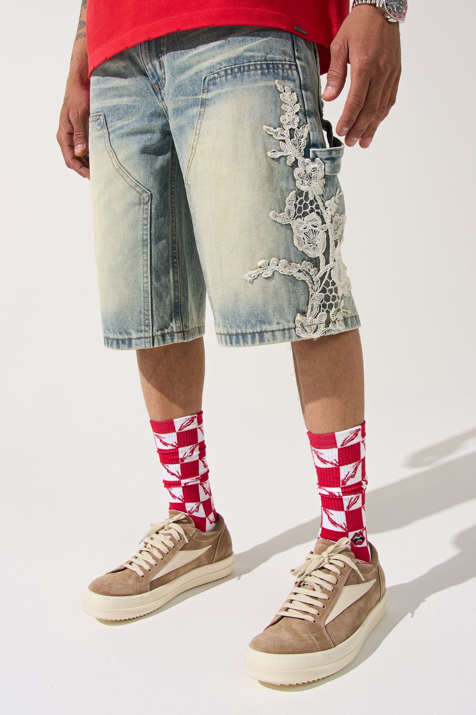 "UNI" Denim Shorts