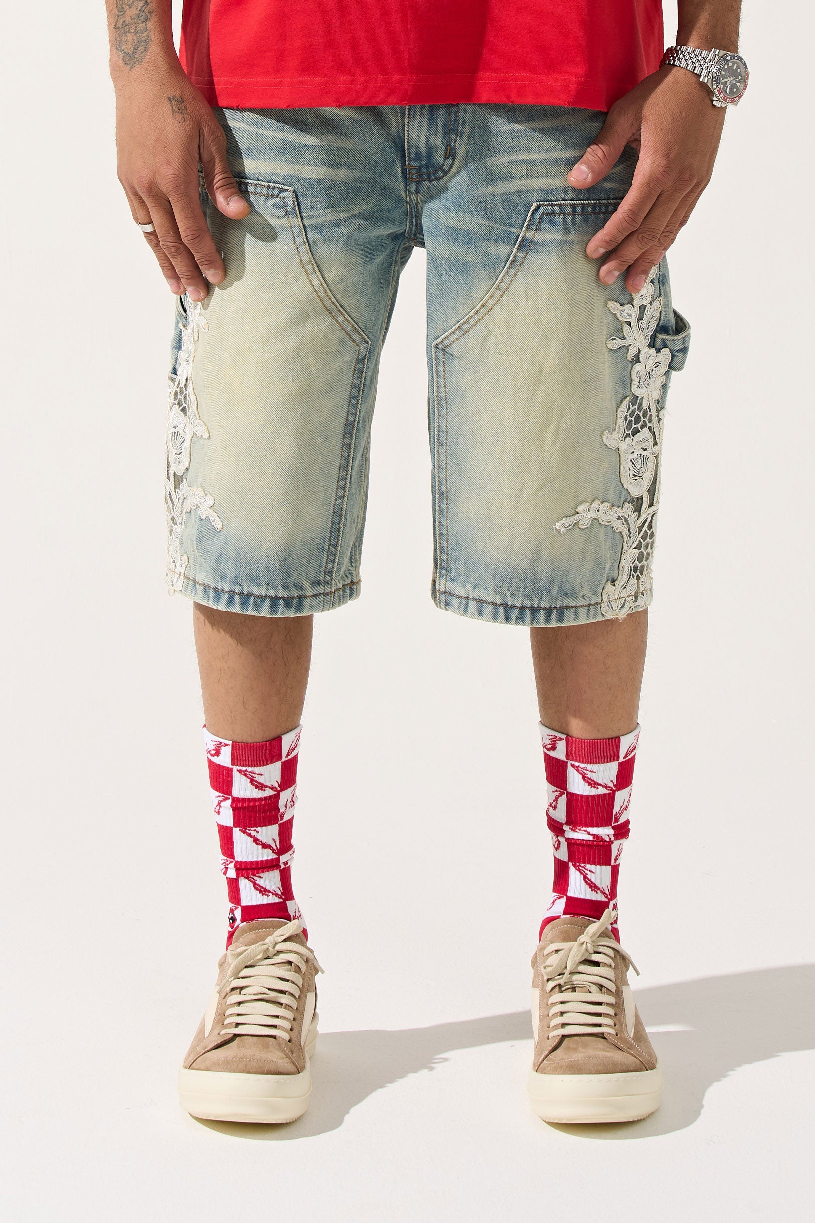 "UNI" Denim Shorts